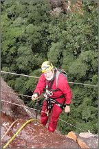 photo of Kate Humble at Long Churn Cave for BBC's Ultimate Caving